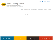 Tablet Screenshot of frankdrivingschool.com